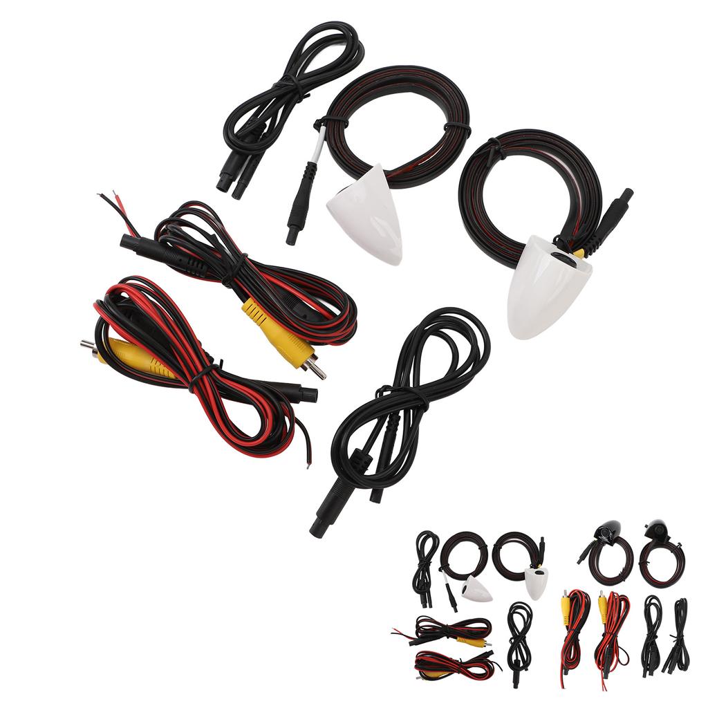 Car Door Side View Camera Night Vision Blind Spot Camera Left Right Mini HD Image Tape Mounting for Car Surveillance System