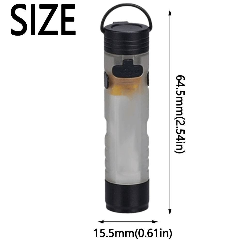 Portable LED Small Flashlight Lightweight Rechargeable Mini Flashlight Waterproof High Bright Keychain LED Light Emergency