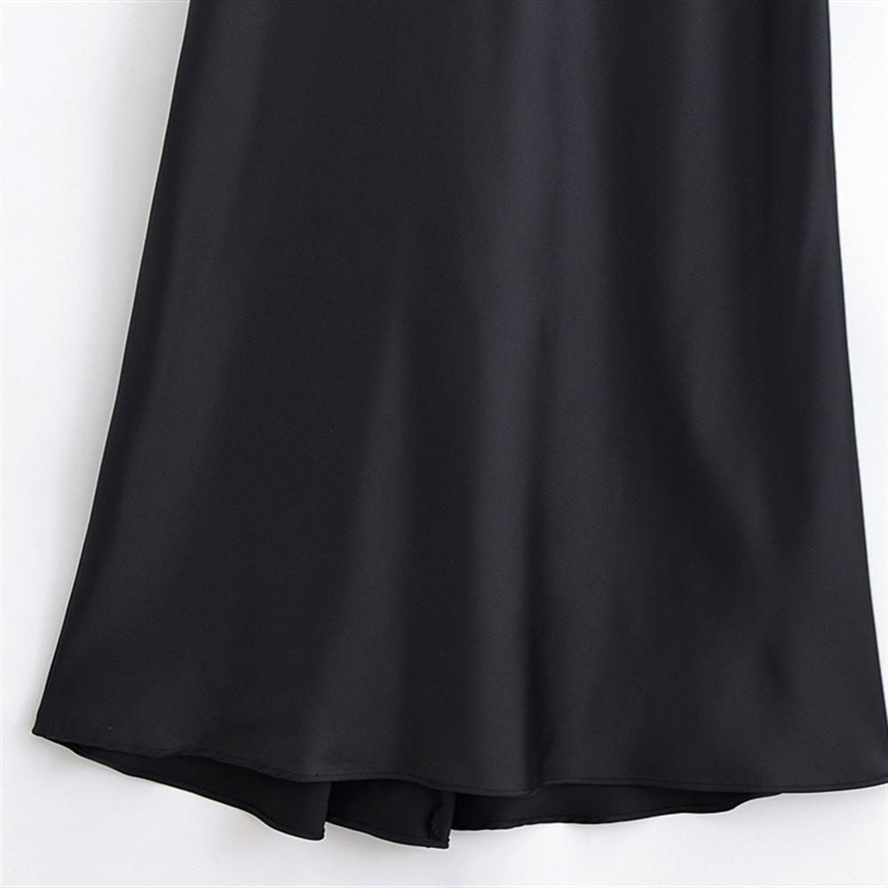 Spring/Summer 2025 Women's Slim Sexy Vacation Silk Camisole Dress