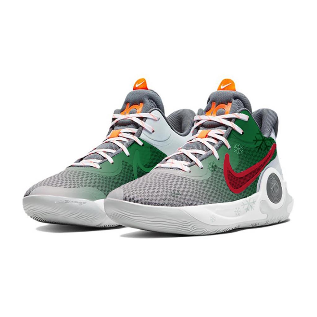 Nike KD Trey 5 IX Winter Wish Trendy Cushioning Slip Resistant Mid top Basketball Shoes Unisex Jasper CW3402-011(Team409-)