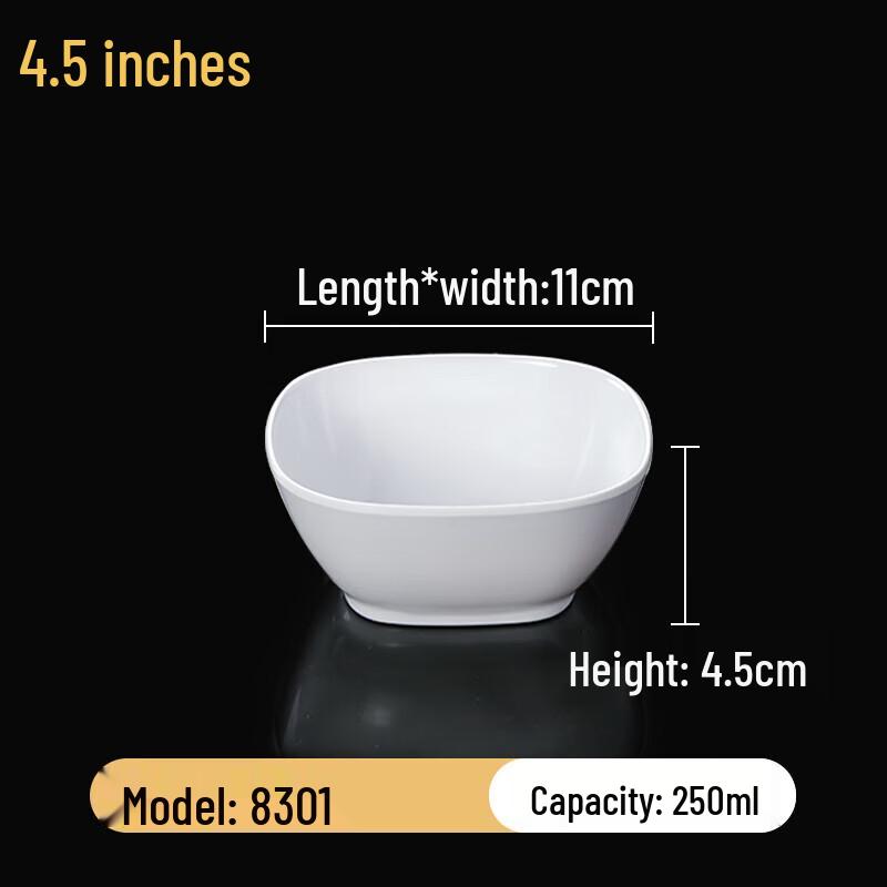 Ru Han White Melamine Small Bowls