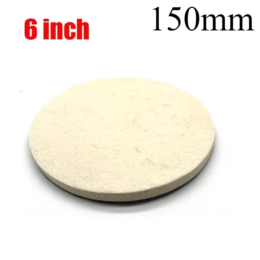 1-20Pcs Wool Felt Polishing Pad 1/2/3/4/5/6/7inch Polish Wheel Pad Drill Adapter for Drill,Fine Polishing of Metal Glass Stone