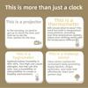 Temperature Humidity Display Mirror Projection Clock Rotatable Electronic Alarm Clock  Home Office