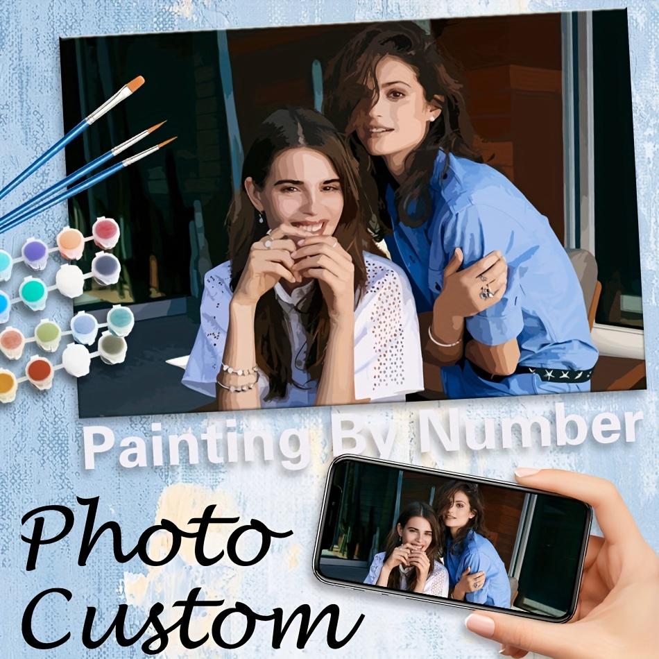 Foto Individuelles Persönliches Kunstgeschenk für Kostbare Erinnerungen Acrylmalerei Auf Zahlen Druck Nach Zahlen Set Geschenk für Erwachsene Für Studenten