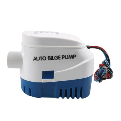 Compact & Durable Bilge Pump 12V 11000gph Auto Submersible Pump with Built In Float Switch High Capacity Bilge Pump