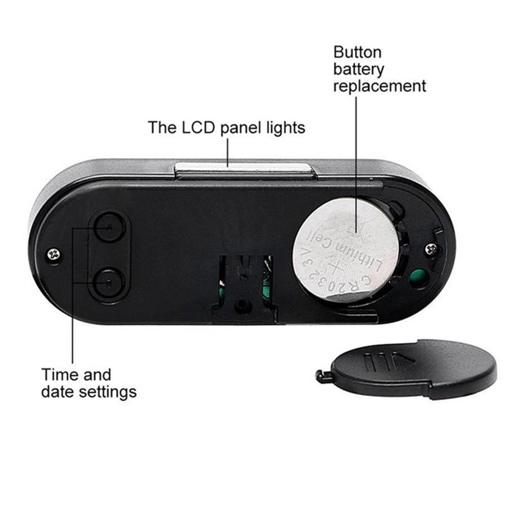 Auto Digitaluhr Mini Elektronische Uhr Automotive Dashboard Zeit Thermometer Automobil Leucht Uhr Fahrzeuge Zubehör