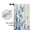 Window Curtain Rose Blue Chinese Painting Versatile Polyester Without Rod Art Deco Festive Perfect Bedroom Curtains Set Of 2 Made Master Decor