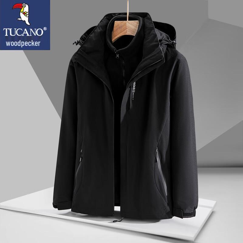 

TUCANO Men s 3-in-1 Hooded Outdoor Jacket XL