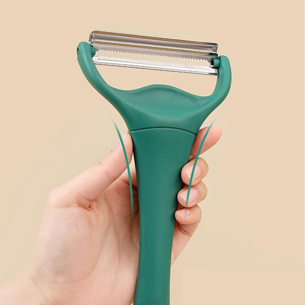 Handheld Cabbage Slicer Shredder Double-headed Stainless Peeler Multi-function Vegetable Chopper for Potato Cucumber Kitchen