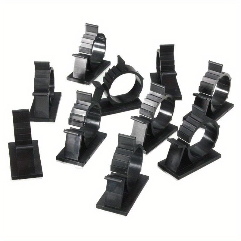 1pcs New Adhesive Backed Nylon Wire Adjustable Cable Clips Clamps Black