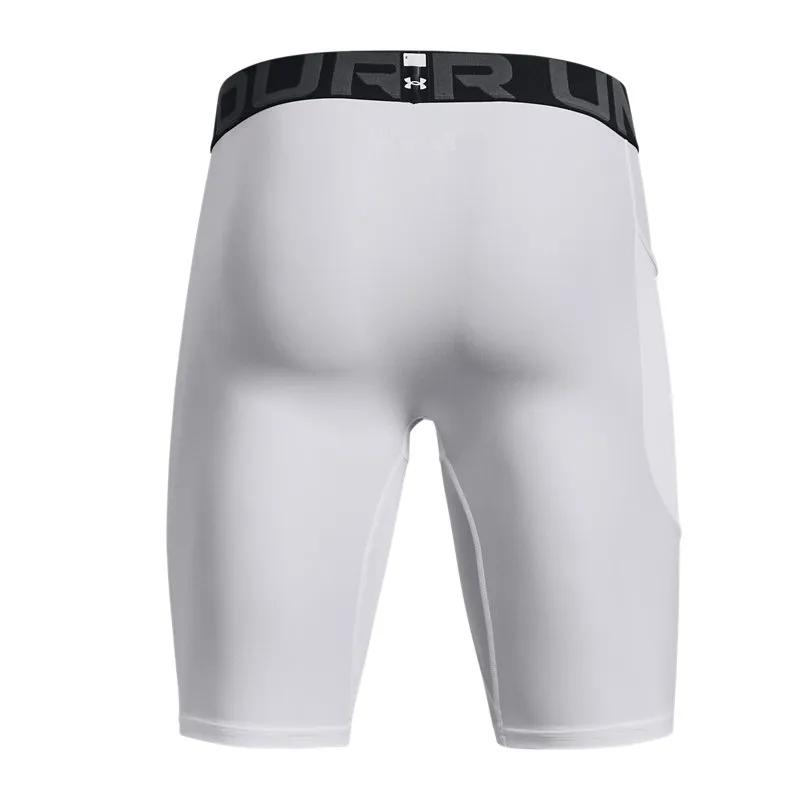Under Armour HeatGear Shorts Men's White (Unisex) Sports Shorts 1361602 | White / Black