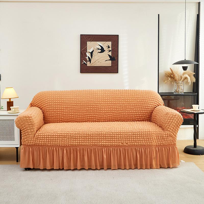 New Light Luxury Sofa Cover Seersucker Thickened Elastic Sofa Cover Anti cat Scratch All Inclusive Universal Cover Universal for All Seasons