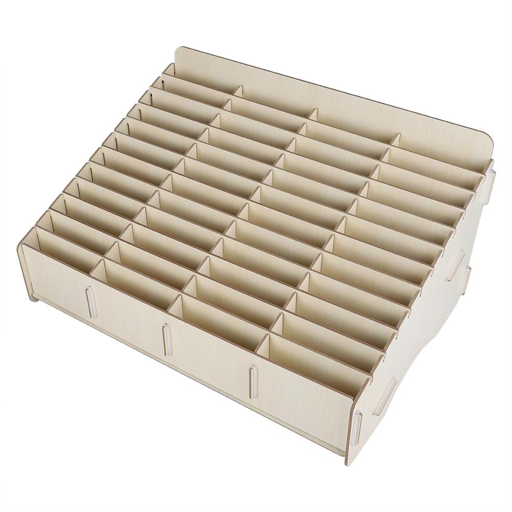 48 Cells Wooden Mobile Phone Management Storage Box Convenient Storing for Office Living Room