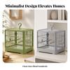 Square Bird Cage Lightweight with Slide-out Tray Lockable for Budgies