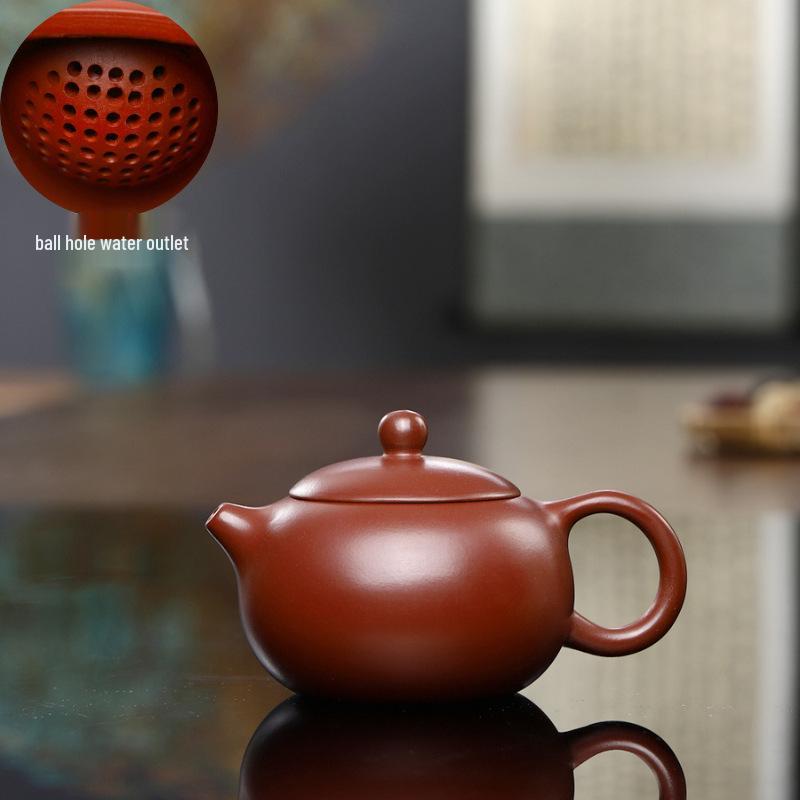 Handmade Xi Shi Teapot by Artist Wang Guowang - Da Hong Pao Zisha Clay
