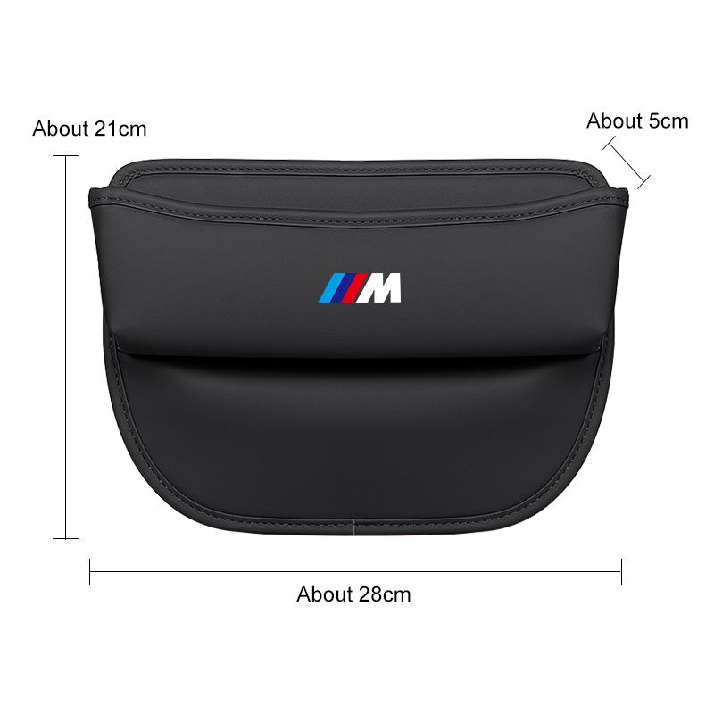 For BMW M M3 M5 M6 E36 E39 E46 E60 E90 E91 F48 F25 F07 F10 X1 X3 X5 X6 PU Leather Car Seat Gap Organizer Storage Box Accessories cyfp80