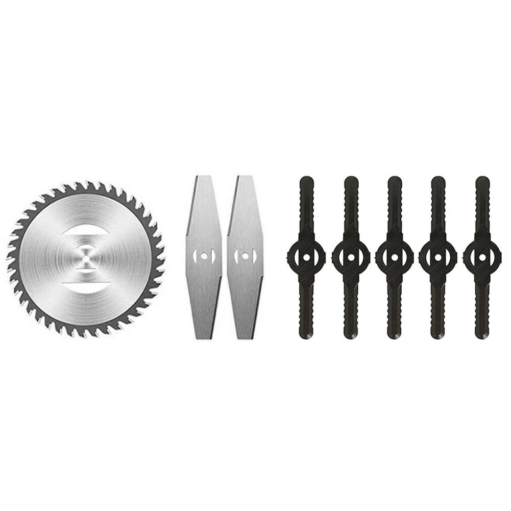 

150MM Lawn Mower Blade Plastic Metal 4inch Saw Blade Grass Trimmer Heads Blade 8 Pack Weed Eater Saw Blade for Garden Power Tool чорний