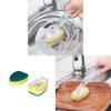Kitchen Nano Sponge Cleaning Brush With Replacement Heads For Dishwashing And Surface Cleaning