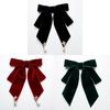 Velvet Bow Tie With Pearl Accents For Adults Suitable For Formal Events 2024 Autumn