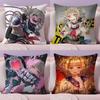 H-Himiko Toga Anime Girl Cushion Cover Plush Fabric Soft Double-Sided Printed Sofa Warm Winter Home Gift Pillow Cover