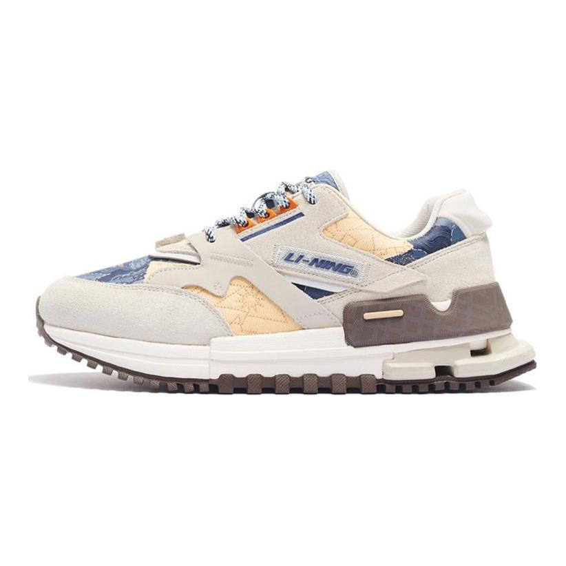 Li Ning Ingenuity Textiel, Synthetisch Leer Demping Antislip Slijtvast Lage Casual Schoenen Heren AZGS077-3
