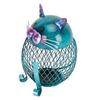 Metal Cat Coin Piggy Bank for Adults Visible Handcrafted Cute Animal Money Bank with Bottom Cover Fo
