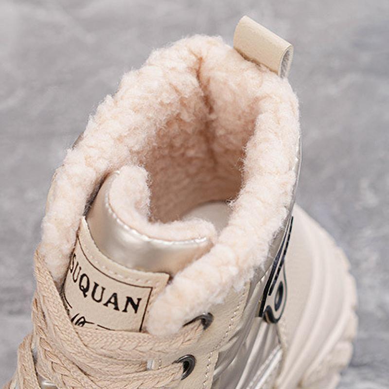 Winter Women's High Thickened Fleece Shoes Warm