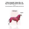 Waterproof Reflective Dog Rain Poncho, Lightweight Hooded Foldable Pet Rain Jacket For Small Medium Puppies Outdoor Walking