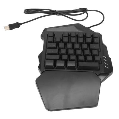 Einhändige Gaming-Tastatur RGB-Hintergrundbeleuchtung 35 Tasten Ergonomisch Tragbar Mini Gaming Mechanische Tastatur