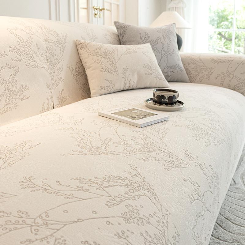 Chenille Sofa Cover Cloth Simple Modern Non-Slip Cushion Chenille French Four Seasons Universal Sofa Cover Cover Backrest