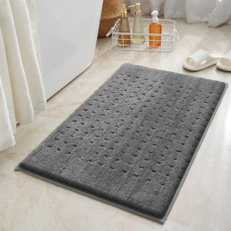 Bathroom Absorbent Mat Quick Drying Mat At Bathroom Door Thickened Plush Carpet Toilet Bathroom Non-slip Mat