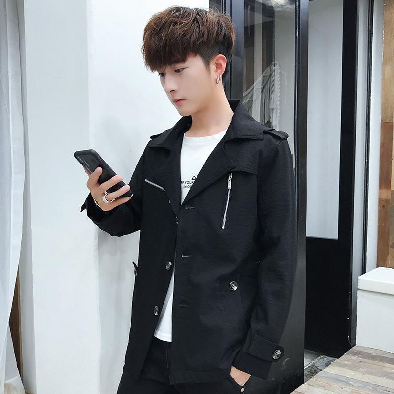 

Мужская куртка весна-осень корейский стиль модный красивый универсальный новый модный осенний тонкий большой размер куртка мужская одежда 5XL