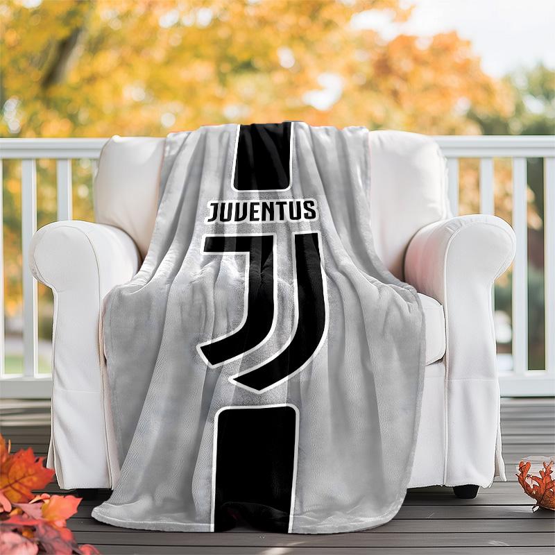1pc Juventus Theme Blanket - Digital Print, Polyester, Cozy for All Seasons, Perfect for Outdoor, and Travel