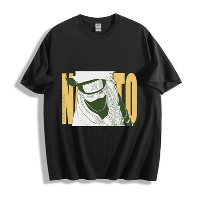 Cooles Kakashi Hatake T-Shirt Vintage Anime Streetwear Grafik-Tee