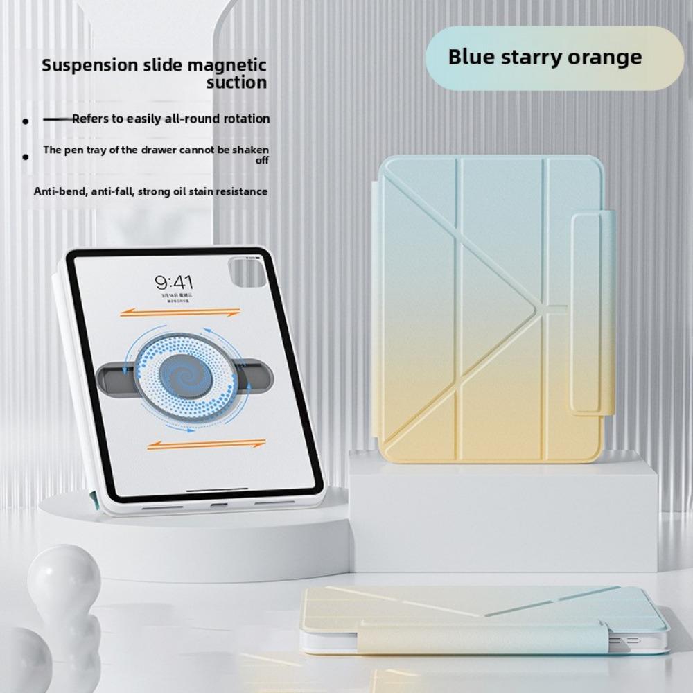 Magnetic Floating Slide for IPad Pro 11 Case Compatible with Air 5 4 Pencil Slot 10th Gen Protective Cover