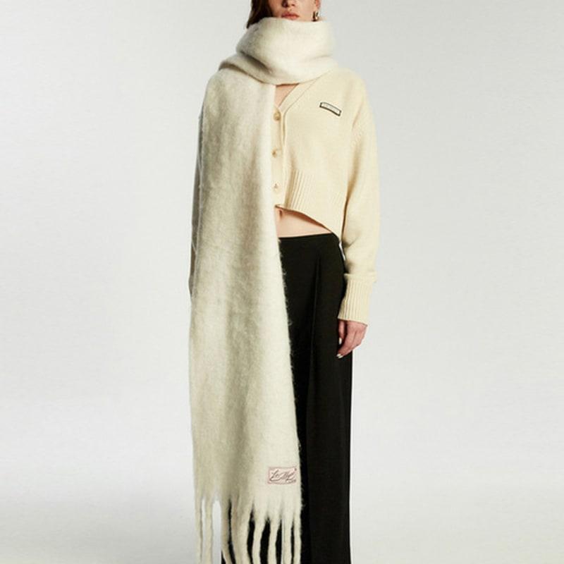 LIE MEQUE Cloud Muffler Ivory