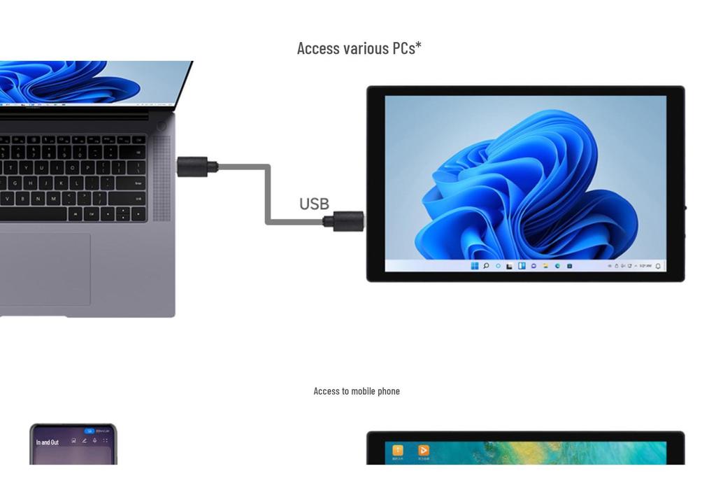 8" Full Lamination Capacitive Touch Display—1280×800, High Color Gamut, Tempered Glass, HDMI/Type-C.