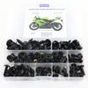 Pasuje do Kawasaki ZX6R ZX-6R ZX6RR ZX-6RR 2009 2010 2011 2012 Zestaw Śrub do Owiewek Motocyklowych Klipsy Śruby Stal