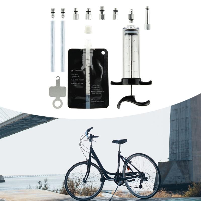 Compacts Brake Oil Tool Set for Quick Maintenance and Efficient Air Removal for Biking Enthusiasts