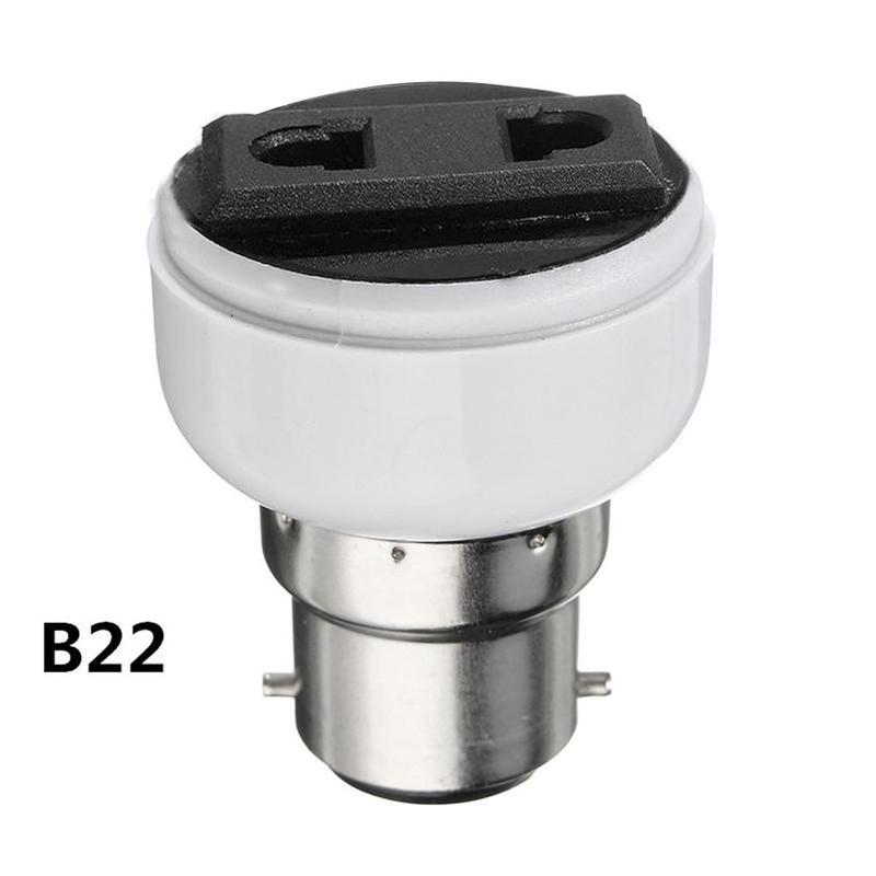 E27/b22 US/UK Plug Screw Light Bulb Socket Lamps Holders Female Sockets Power Supply Conversion Adapter For US EU Plug
