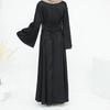Loriya 2024 TikTok Slim Fit Elegant Waist Cincher Dress Abaya