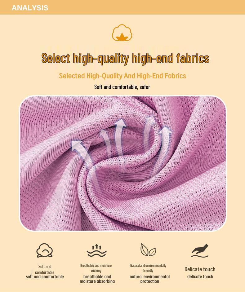 Girls' Quick-Dry Summer Sports Set - Ice-Feel Fabric, Ages 2-5