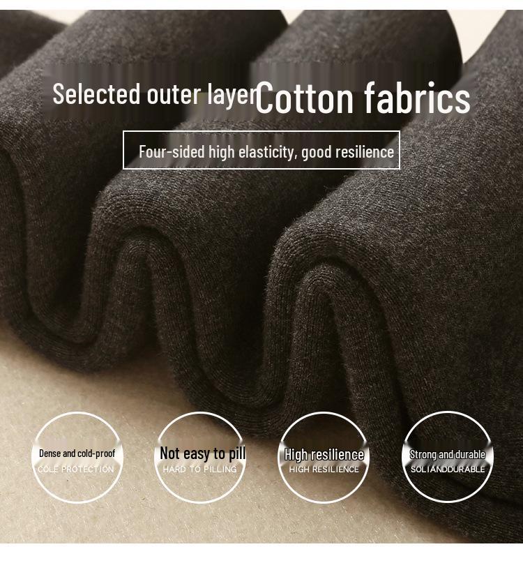 Girls' Fleece-Lined Leggings: Stylish Cotton Pants for Autumn & Winter - Wear Outside, Soft Velvet, Cozy Warmth