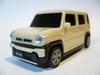 SUZUKI New Hustler Car Diecast Model Car Color Sample Chiffon Ivory Metallic Pull-Back