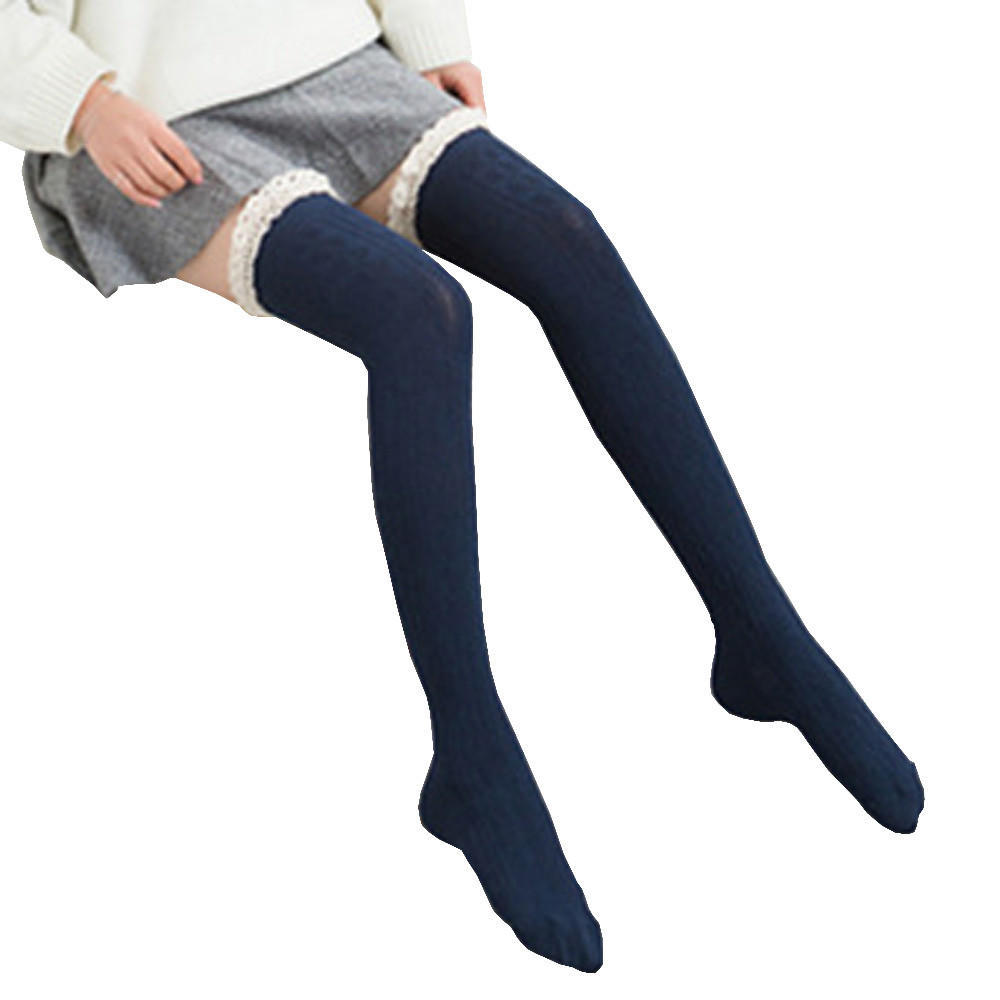 Women Over The Knee Long Socks Lace Thigh High Stocking Socks
