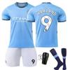 2425 Manchester City Trikot Heim Nr.. 9 Harland 17 De Braunet 10 Gralish Fußballtrikot Set