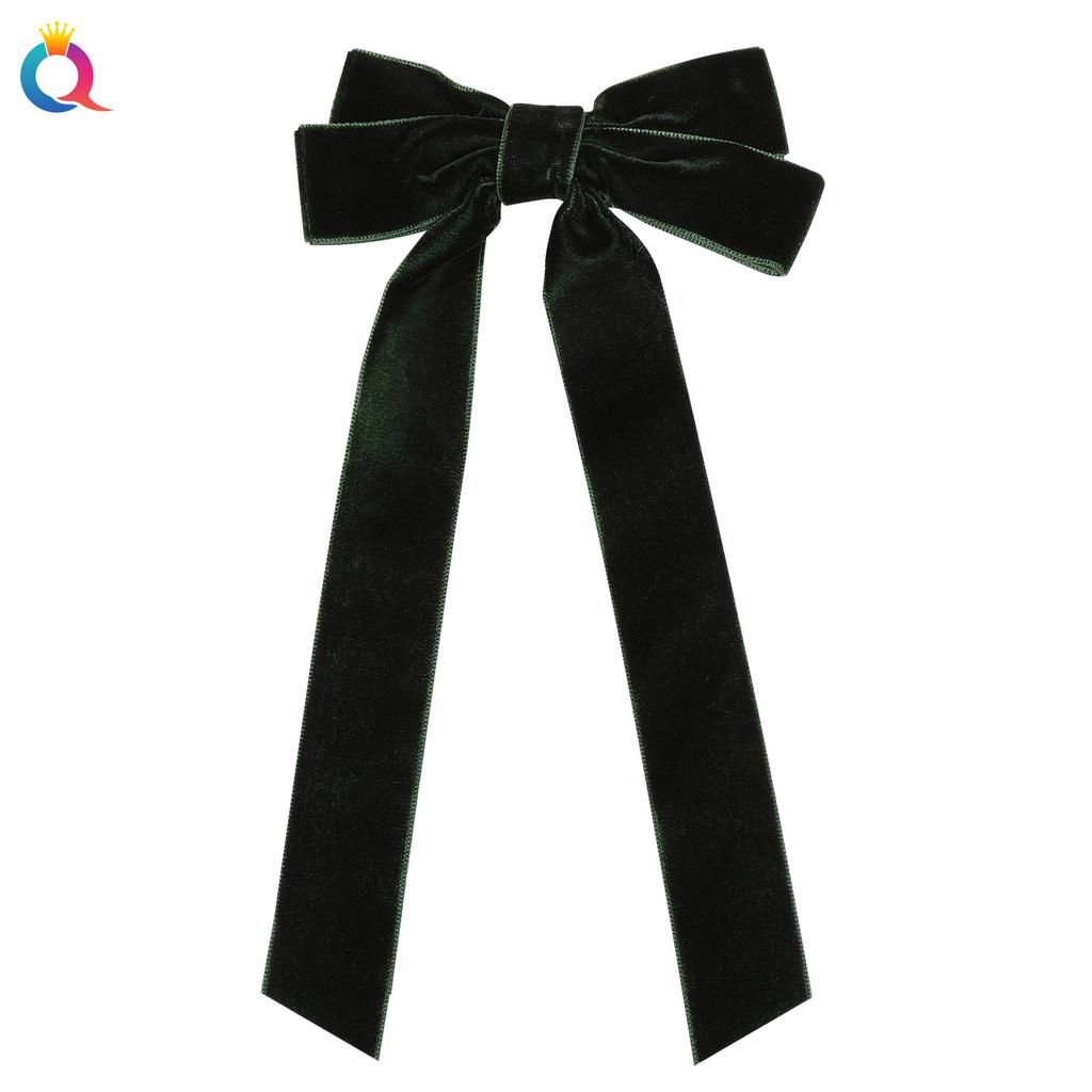 Trendy Velvet Bow Ribbon Hairpins Women Children Girls Hair Clips Pin Barrettes Accessories Hairclip Headdress Headwear Ornament