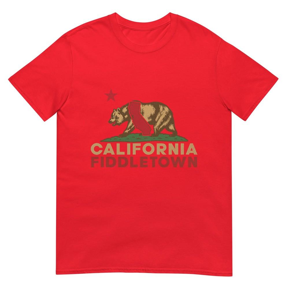 Fiddletown California Vintage Bear Retro State Pride Tshirt S