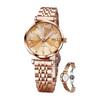 OLEVS Women's Watch, Quartz, Cute, Simple Dial, Easy To Read, Date, Luminous, Waterproof, Valentine's Day Gift, Watch for Women, Gold