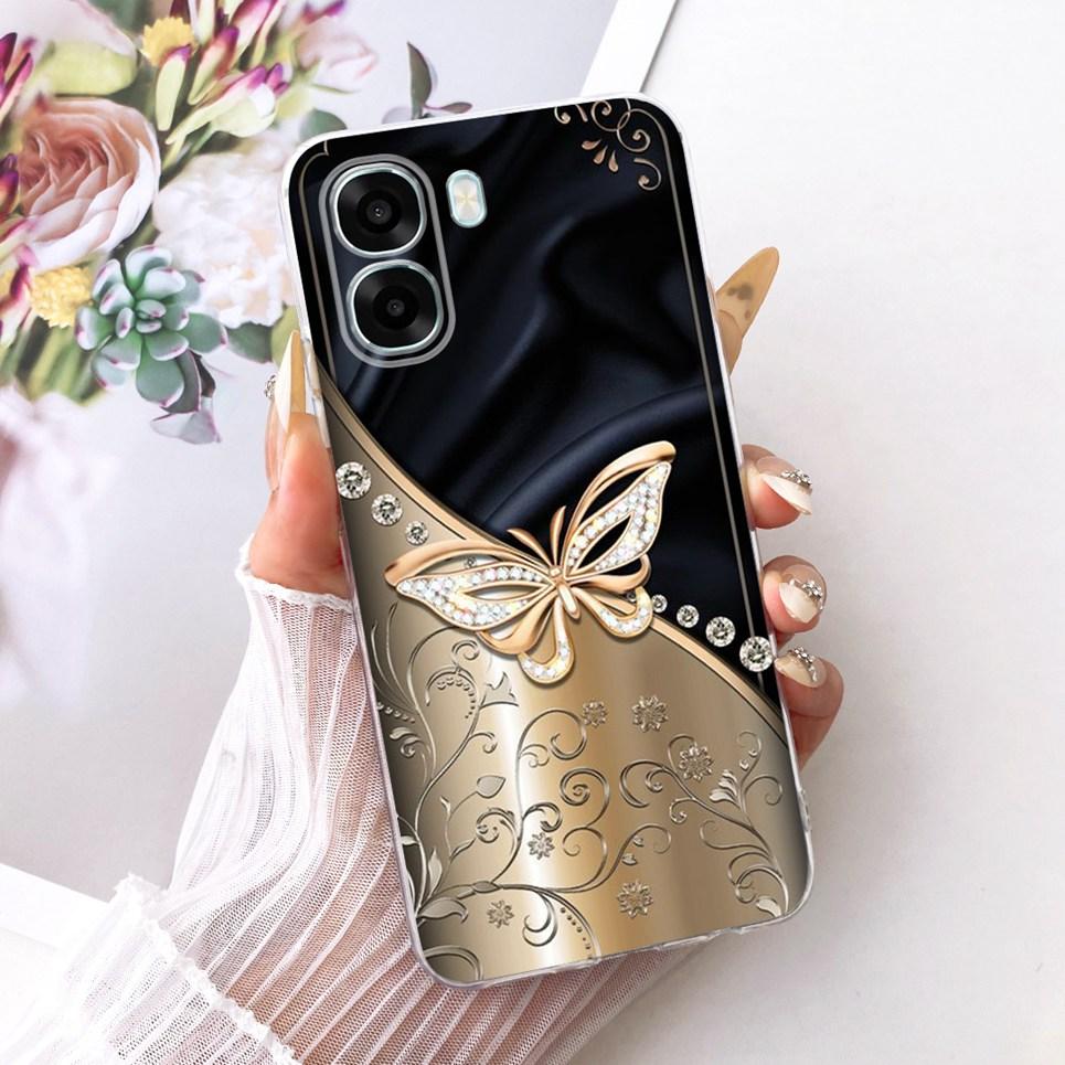 Carcasă Pentru Oppo A6X 4G 5G A6T Pro OppoA6 India Capac Spate Fluture Colorat Luxos Fete Modă Carcasă Telefon Transparent Moale TPU